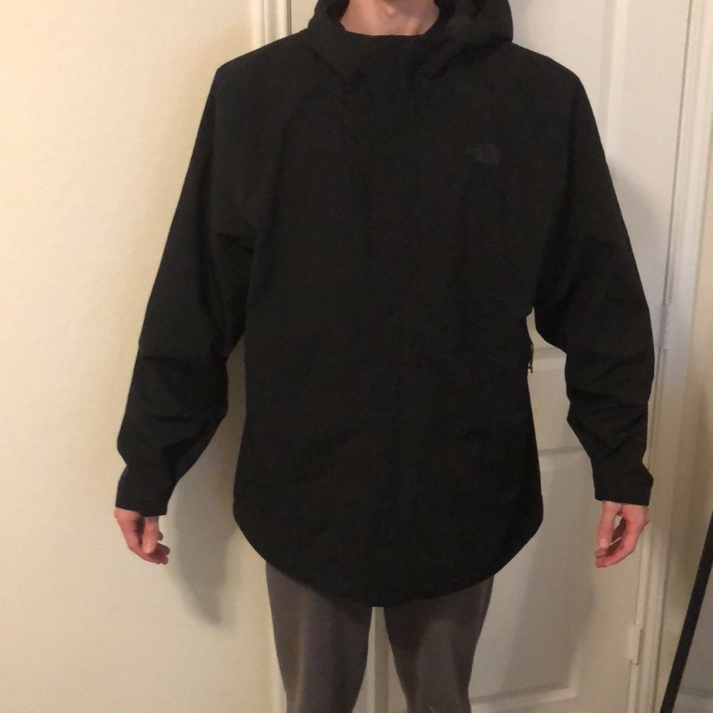 The North Face black rain coat. Size 3X